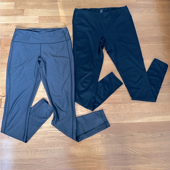 Two pairs of Z by Zella Leggings Black and Charcoal Grey Size M - Picture 1 of 11